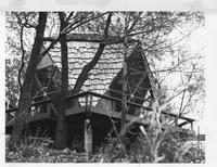 Icosahedron Guest House on Indiana Dunes, Exterior, ca. 1970s