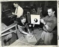 Institute of Design students in Foundation course, Illinois Institute of Technology, Chicago, Illinois, 1940s