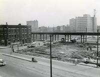 Commons Building site clearance, Illinois Institute of Technology, Chicago, Illinois, ca. 1952