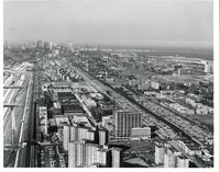 Aerial view of the Illinois Institute of Technology campus, Chicago, Illinois, 1964