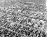 Aerial view of the Illinois Institute of Technology campus, Chicago, Illinois, 1958