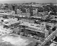 Aerial view of the Illinois Institute of Technology campus, Chicago, Illinois, 1955
