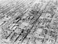 Aerial view of the Illinois Institute of Technology campus, Chicago, Illinois, 1953