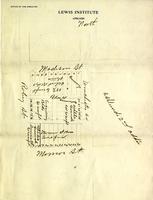 Plat map of Lewis Institute, Chicago, Illinois