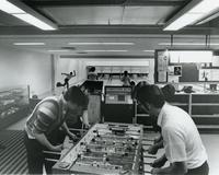 Students in The Bog, Illinois Institute of Technology, Chicago, Illinois, ca. 1972