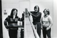 Lois Graham with students, ca. 1980-1985