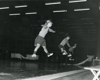 Cheerleaders in Keating Hall, Illinois Institute of Technology, Chicago, Illinois, ca. 1966-1976