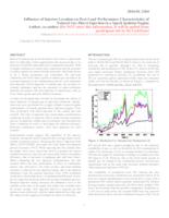 Influence of Injector Location on Part-Load Performance Characteristics of Natural Gas Direct-Injection in a Spark Ignition Engine