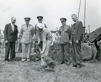 Alumni Memorial Hall groundbreaking, Illinois Institute of Technology, Chicago, Illinois, 1945