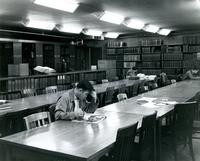 Library interior, Illinois Institute of Technology, Chicago, Illinois, 1949