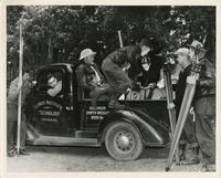 Civil Engineering students at Camp Armour, Vilas County, Wisconsin,  1942