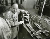 Padlock research, Armour Research Foundation, Illinois Institute of Technology, Chicago, Illinois, ca. 1950s