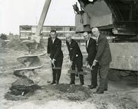 Groundbreaking for Engineering building, Illinois Institute of Technology, Chicago, Illinois, August 29, 1966