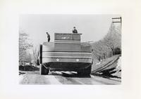 The Snow Cruiser on the Cherry Valley Turnpike in New York, 1939