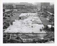 Siegel Hall under construction, Illinois Institute of Technology, Chicago, Illinois, 1951