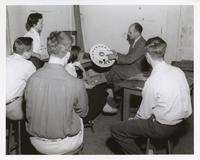 Institute of Design students with Richard Koppe, Illinois Institute of Technology, Chicago, Illinois, ca. 1955-1963