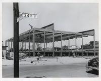 S.R. Crown Hall under construction, Illinois Institute of Technology, Chicago, Illinois, ca. 1950-56