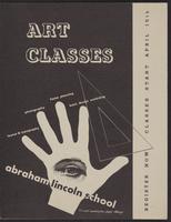 Abraham Lincoln School Art Classes leaflet, 1945-1946