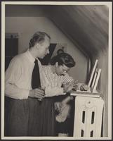 Mary Henry and Emerson Woelffer, Chicago, Illinois, 1945