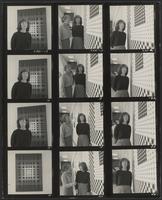 Contact print containing photographs of Mary Henry, ca. 1966-1967