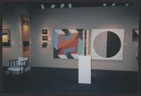 Photograph of the Aaron Galleries booth at the Modernism art fair, including Mary Henry's Quasar, New York, New York, 2006