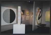 Photograph of the Aaron Galleries booth at the Modernism art fair, including Mary Henry's Quasar, New York, New York, 2006