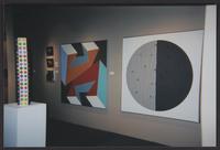 Photograph of the Aaron Galleries booth at the Modernism art fair, including Mary Henry's Quasar, New York, New York, 2006