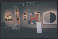 Photograph of the Aaron Galleries booth at the Modernism art fair, including Mary Henry's Quasar, New York, New York, 2006