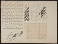 Ink and Colored Pencil Drawings, 1981, recto