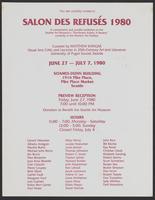 Exhibition invitation: Salon des Refusés, Seattle, Washington, 1980