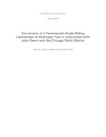 Conversion of a Commercial-Grade Riding Lawnmower to Hydrogen Fuel in conjunction with John Deere and the Chicago Parks District (semester?), IPRO 310: Hydrogen Fuel Lawnmower IPRO 310 Project Plan Sp06