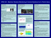 Machine Vibration Monitoring and Control Solutions for A. Finkl & sons (semester?), IPRO 331: Finkl Machine Vibration Monitoring and Control Solutions IPRO 331 Poster Sp06