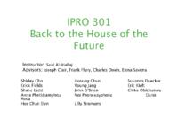 House of the Future (semester?), IPRO 301200: House of the Future IPRO 301 IPRO Day Presentation Sp06