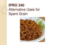 Business Study of Alternatives Uses for Brewers’ Spent Grain (Semester Unknown) IPRO 340: AlternativeUsesForBrewers'SpentGrainIPRO340MidTermPresentationSp11