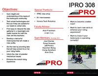 infoMOTO - Information Tools to Enhance the Performance and Experience of Motorcyclists, Summer 2011, IPRO 308