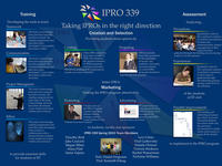 Assessiong and Improving Interprofessional Education at IIT (semester ?), IPRO 339: Assessing and Improving Interprofessional Education at IIT IPRO 339 Poster 1 Sp05