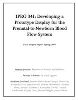 Develping a Prototype Display for the Prenatal-to-Newborn Blood Flow System (semester?), IPRO 341: Cardiovascular display for Pre and Post Natal IPRO 341 Final Report Sp05