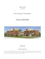 Zero Energy Community (Semester Unknown) IPRO 323: ZeroEnergyCommunityIPRO323FinalReportF09