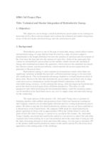 Technical and Market Integration of Hydroelectric Energy (semester?), IPRO 343: Integration og Hydroelectric Energy IPRO 343 Project Plan F06