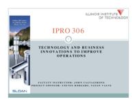 Sloan Valve Company (sequence unknown), IPRO 306 - Deliverables: IPRO 306 IPRO Day Presentation F09
