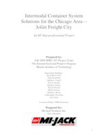 Finding Uses for Alternative Fuels in Intermodal Transportation Hubs (sequence unknown), IPRO 307 - Deliverables: IPRO 307 Final Report F09