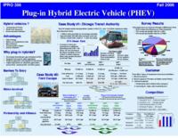 Plug-In Hybrid Electric Vehicles:  Simulation, Design, and Commercialization (semester?), IPRO 356: SP Hybrids IPRO 356 Poster F06