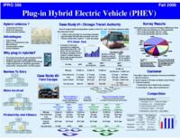 Plug-In Hybrid Electric Vehicles:  Simulation, Design, and Commercialization (semester?), IPRO 356: SP Hybrids IPRO 356 Poster F06