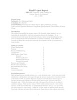 Tournitech: Smart Clothing for Sensing Muscle Development (semester?), IPRO 332: Tournitech IPRO 332 Final Report F04