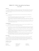 Personal VTOL Aircraft (semester?), IPRO 317: VTOL aircraft for the Masses IPRO 317 Abstract F06
