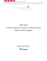 Techno-Business Study of Water Pump Motor Technologies (Semester Unknown) IPRO 348: Techno-BusinessStudyofWaterPumpMotorTechnologiesIPRO348ProjectPlanF10_redacted