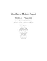 Technical and Market Integration of Wind Energy (semester?), IPRO 344: Wind Farm IPRO 344 Midterm Report F06