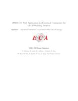 Web Application for Electrical Contractors for LEED Building Projects (Semester Unknown) IPRO 338: WebApplicationForElectricalContractorsForLEEDBuildingProjectsIPRO338FinalReportSp09