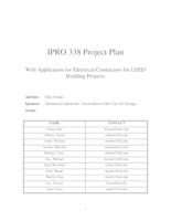 Web Application for Electrical Contractors for LEED Building Projects (Semester Unknown) IPRO 338: WebApplicationForElectricalContractorsForLEEDBuildingProjectsIPRO338ProjectPlanSp09