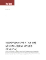 REDEVELOPEMENT OF THE MICHAEL REESE SINGER PAVILION (Semester Unknown) IPRO 359: RedevelopmentOfTheMichaelReeseSingerPavilionIPRO359ProjectPlanF10